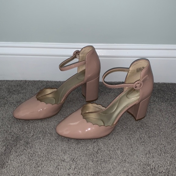 Dusty Rose Shiny Heels - Picture 1 of 4